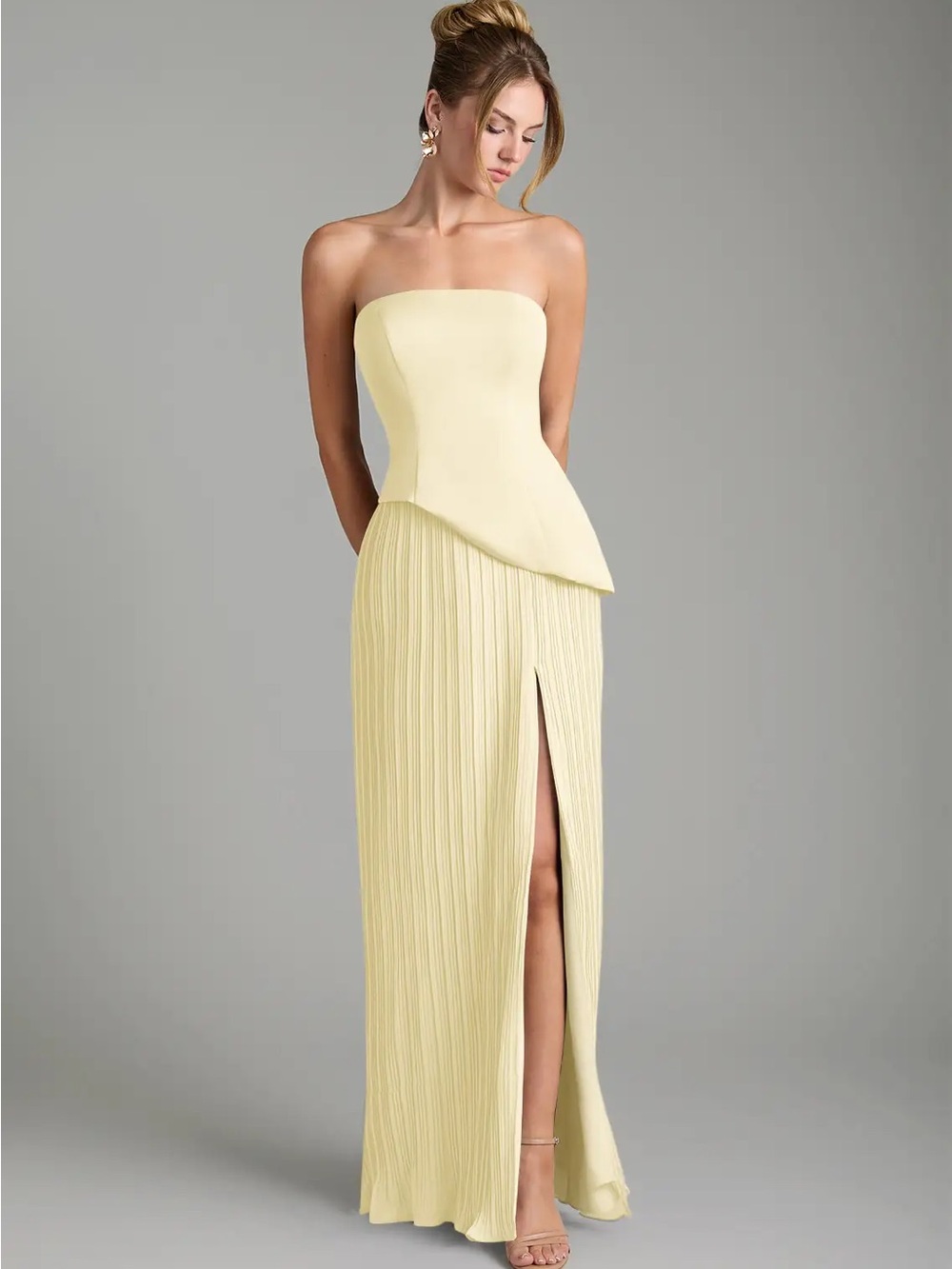 Azazie Lemon Sorbet Dress